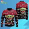 Atlanta Falcons Baby Yoda Hug The Ball Christmas Ugly Sweater 3