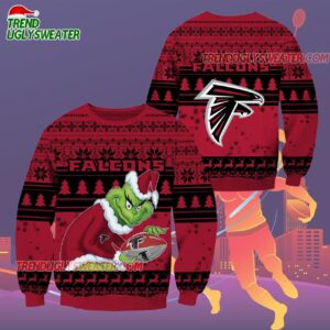 Atlanta Falcons Football Grinch Christmas Ugly Sweater 2