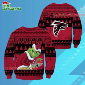 Atlanta Falcons Football Grinch Christmas Ugly Sweater 3