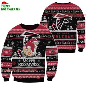Atlanta Falcons Merrykissmyass Funny Santa Claus Christmas Ugly Sweater 1