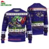 Baltimore Ravens Special Grinchs Hand Football Christmas Ugly Sweater 1