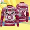 Custom Alabama Crimson Tide Special Reindeer Light Ugly Christmas Sweater 4