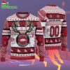 Custom Arkansas Razorbacks Special Reindeer Light Ugly Christmas Sweater 2