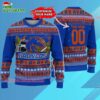Custom Boise State Broncos Logo Team Football Christmas Ugly Sweater 3