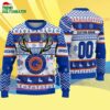 Custom Boise State Broncos Special Reindeer Light Ugly Christmas Sweater 4