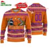 Custom Clemson Tigers Logo Team Football Christmas Ugly Sweater 1