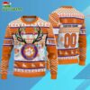 Custom Clemson Tigers Special Reindeer Light Ugly Christmas Sweater 3
