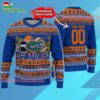 Custom Florida Gators Logo Team Football Christmas Ugly Sweater 3