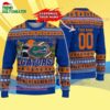 Custom Florida Gators Logo Team Football Christmas Ugly Sweater 4