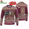Custom Florida State Seminoles Logo Team Football Christmas Ugly Sweater 1