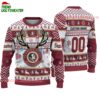 Custom Florida State Seminoles Special Reindeer Light Ugly Christmas Sweater 1