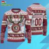 Custom Florida State Seminoles Special Reindeer Light Ugly Christmas Sweater 3