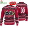 Custom Georgia Bulldogs Logo Team Football Christmas Ugly Sweater 1