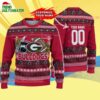 Custom Georgia Bulldogs Logo Team Football Christmas Ugly Sweater 4