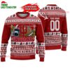 Custom Indiana Hoosiers Logo Team Football Christmas Ugly Sweater 1