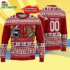 Custom Indiana Hoosiers Logo Team Football Christmas Ugly Sweater 4