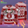 Custom Indiana Hoosiers Special Reindeer Light Ugly Christmas Sweater 2