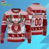 Custom Indiana Hoosiers Special Reindeer Light Ugly Christmas Sweater 3