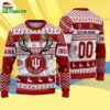 Custom Indiana Hoosiers Special Reindeer Light Ugly Christmas Sweater 4