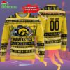 Custom Iowa Hawkeyes Logo Team Football Christmas Ugly Sweater 2