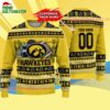 Custom Iowa Hawkeyes Logo Team Football Christmas Ugly Sweater 4
