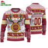 Custom Iowa State Cyclones Special Reindeer Light Ugly Christmas Sweater 1