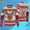 Custom Iowa State Cyclones Special Reindeer Light Ugly Christmas Sweater 3
