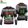 Custom Las Vegas Raiders Drink Up The Grinch Christmas Ugly Sweater 1