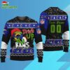 Custom Los Angeles Rams Drink Up The Grinch Christmas Ugly Sweater 3