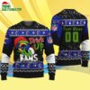 Custom Los Angeles Rams Drink Up The Grinch Christmas Ugly Sweater 4