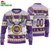 Custom Lsu Tigers Special Reindeer Light Ugly Christmas Sweater 1