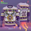 Custom Lsu Tigers Special Reindeer Light Ugly Christmas Sweater 2