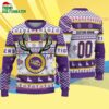 Custom Lsu Tigers Special Reindeer Light Ugly Christmas Sweater 4