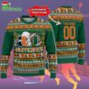 Custom Miami Hurricanes Logo Team Football Christmas Ugly Sweater 2