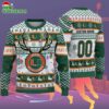 Custom Miami Hurricanes Special Reindeer Light Ugly Christmas Sweater 2