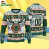 Custom Miami Hurricanes Special Reindeer Light Ugly Christmas Sweater 4