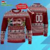 Custom Mississippi State Bulldogs Logo Team Football Christmas Ugly Sweater 3
