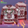 Custom Mississippi State Bulldogs Special Reindeer Light Ugly Christmas Sweater 2