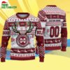 Custom Mississippi State Bulldogs Special Reindeer Light Ugly Christmas Sweater 4