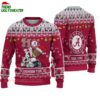 Custom Name Alabama Crimson Tide Football Ho Ho Ho Ugly Christmas Sweater 1