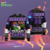 Custom Name And Number Abilene Christian Wildcats Grinch Drink Up Ugly Christmas Sweater 2