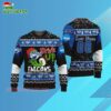 Custom Name And Number Air Force Falcons Grinch Drink Up Ugly Christmas Sweater 3