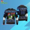 Custom Name And Number Akron Zips Grinch Drink Up Ugly Christmas Sweater 3