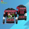 Custom Name And Number Alabama Crimson Tide Grinch Drink Up Ugly Christmas Sweater 3