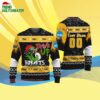 Custom Name And Number Alabama State Hornets Grinch Drink Up Ugly Christmas Sweater 4
