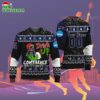 Custom Name And Number American Athletic Conference Grinch Drink Up Ugly Christmas Sweater 2
