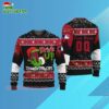 Custom Name And Number Arizona Diamondbacks Grinch Drink Up Christmas Ugly Sweater 3