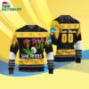 Custom Name And Number Arizona State Sun Devils Grinch Drink Up Ugly Christmas Sweater 4