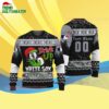Custom Name And Number Chicago White Sox Grinch Drink Up Christmas Ugly Sweater 4