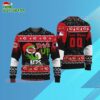 Custom Name And Number Cincinnati Reds Grinch Drink Up Christmas Ugly Sweater 3